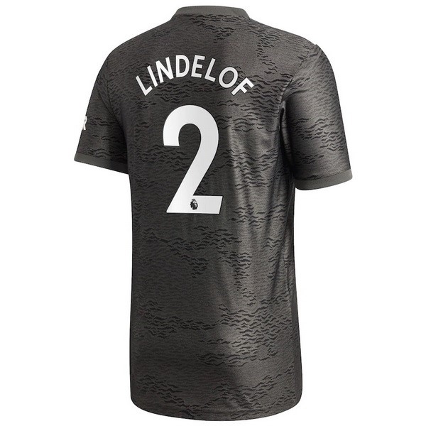 Camiseta Manchester United NO.2 Lindelof Segunda equipo 2020-2021 Negro